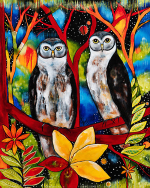 Ned & Kelly (The Barking Owls) Original Artwork